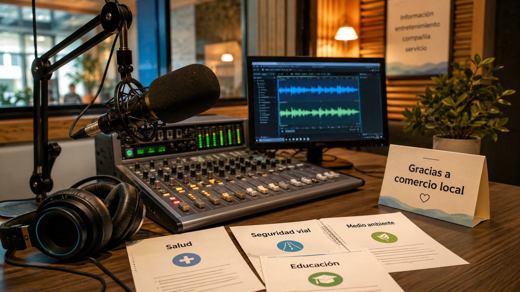 Micro de contenido patrocinado integrado a la programación de una radio local