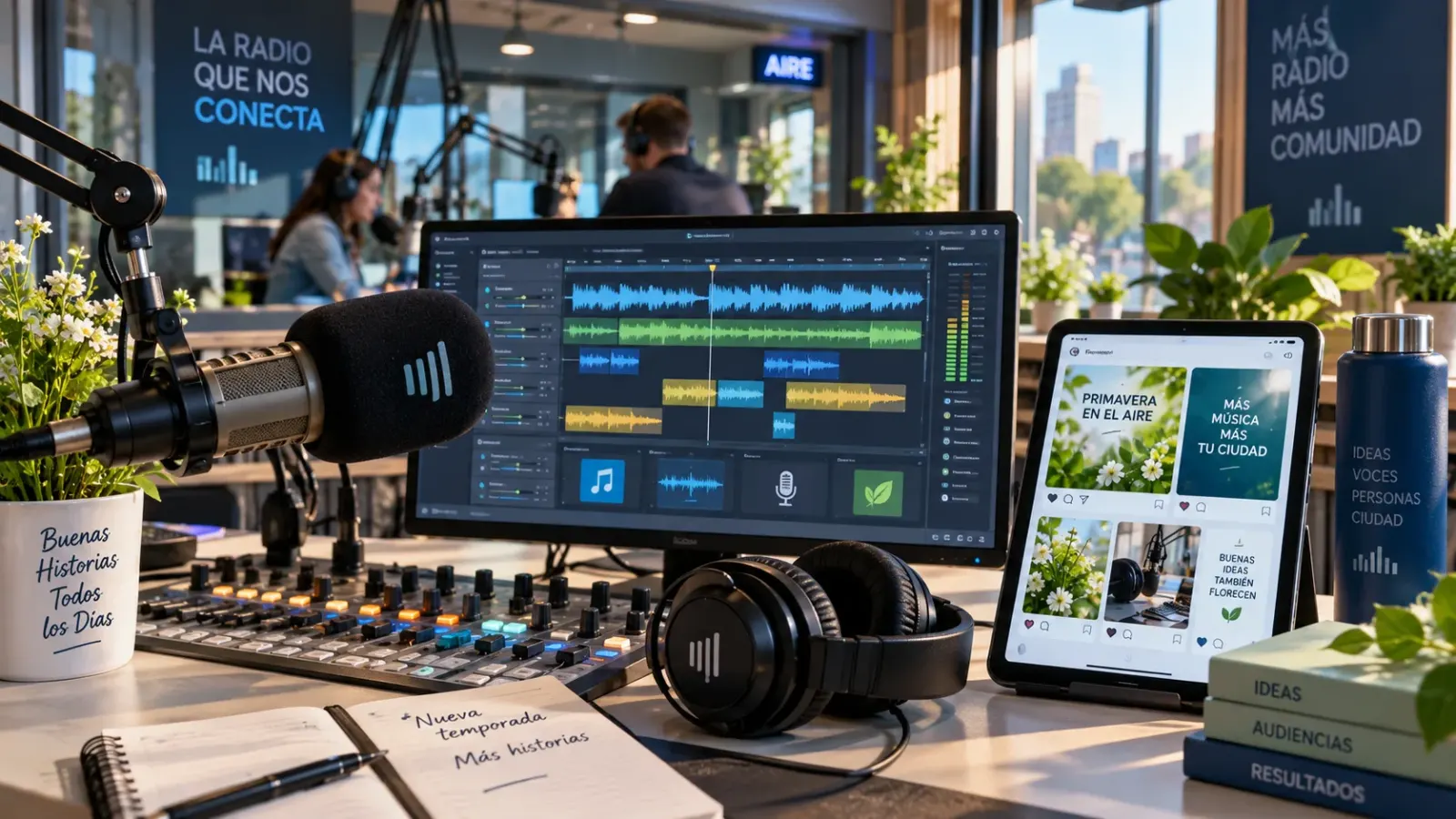 Radio actualizada con nueva artística y piezas visuales para redes sociales