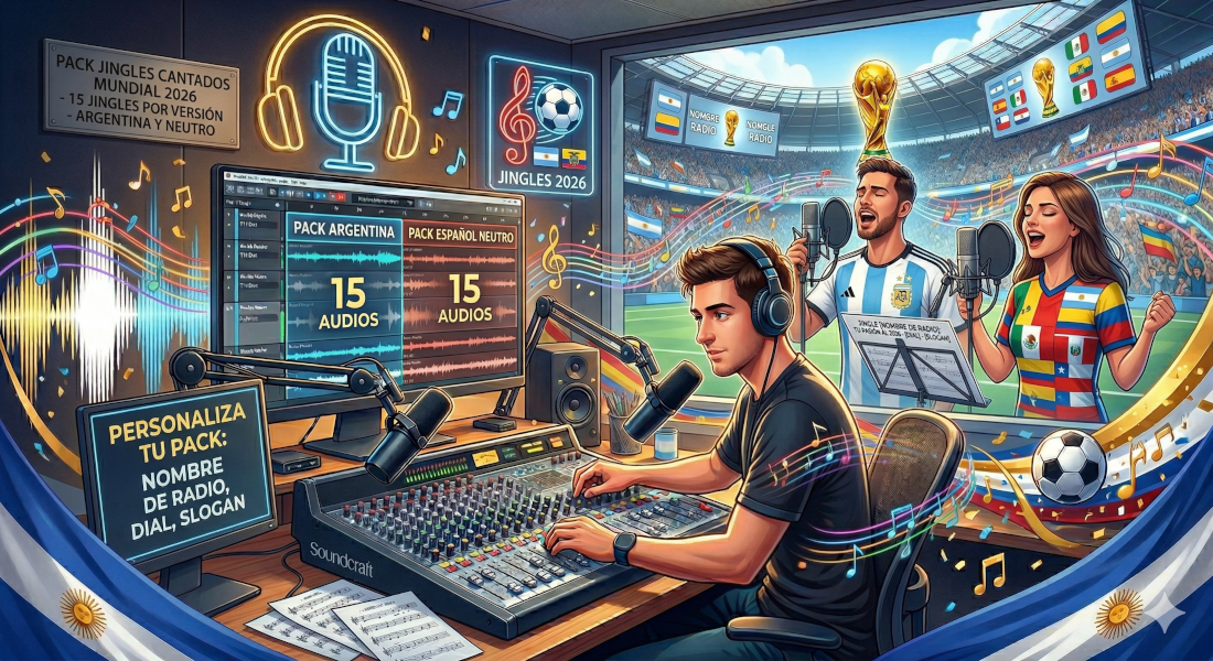 Pack de jingles cantados Mundial 2026