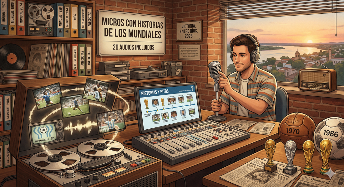 Micros con historias de los mundiales